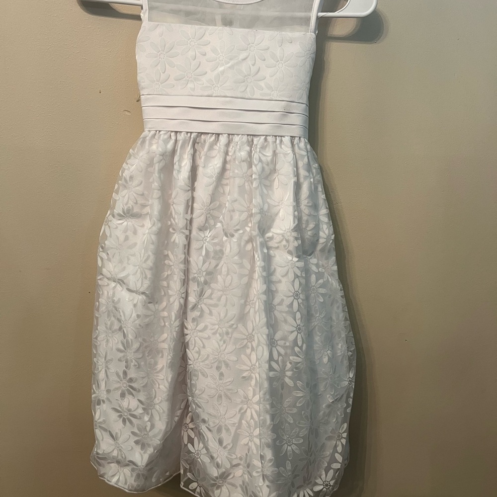 Flower Girl Elegant White Kids Dress